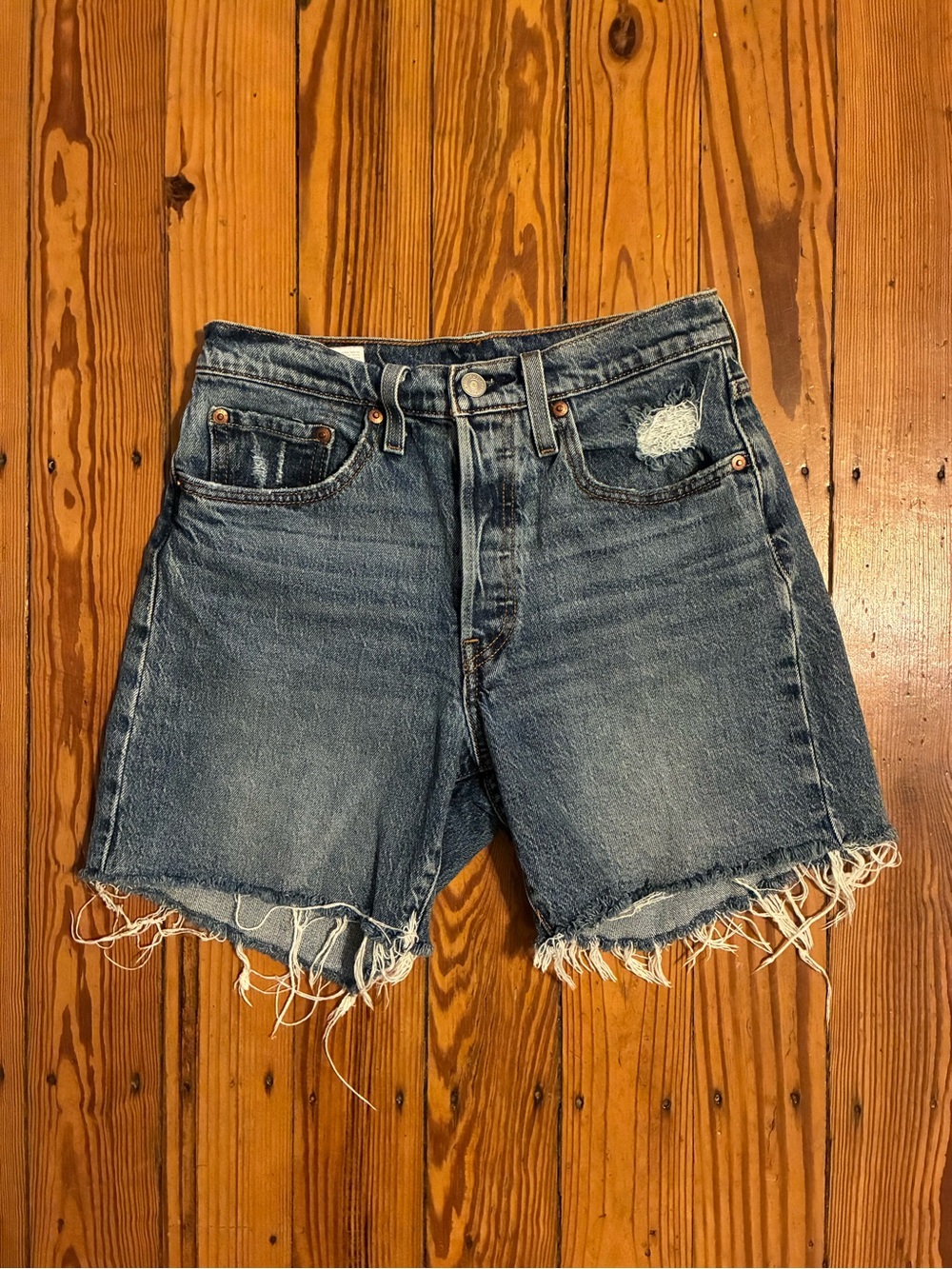 Levi's 501 Original High Rise Cutoff Jean Shorts